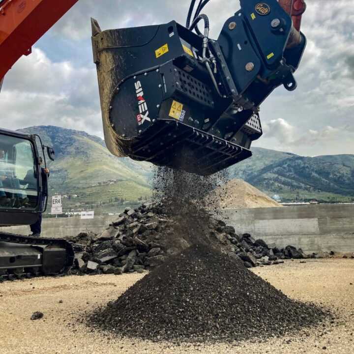 Simex CBA asphalt granulator bucket